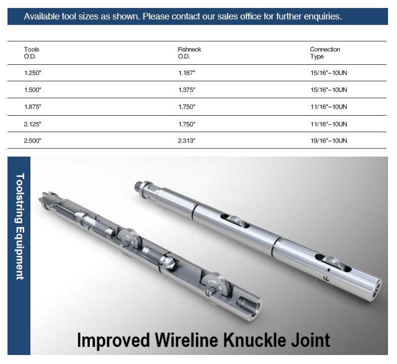  Improved Wireline Knuckle Joint