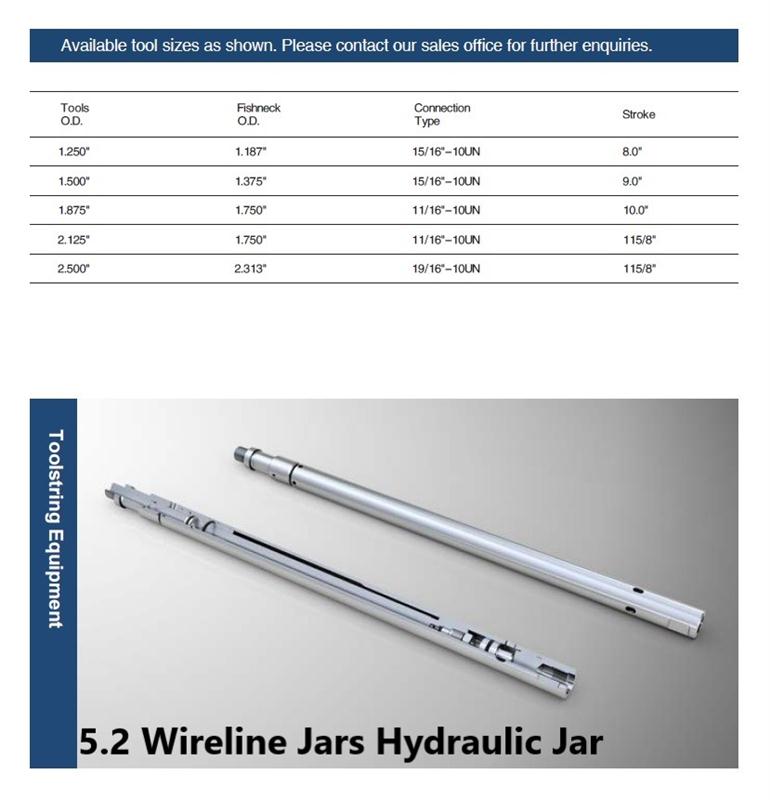 5.2 Wireline Jars Hydraulic Jar
