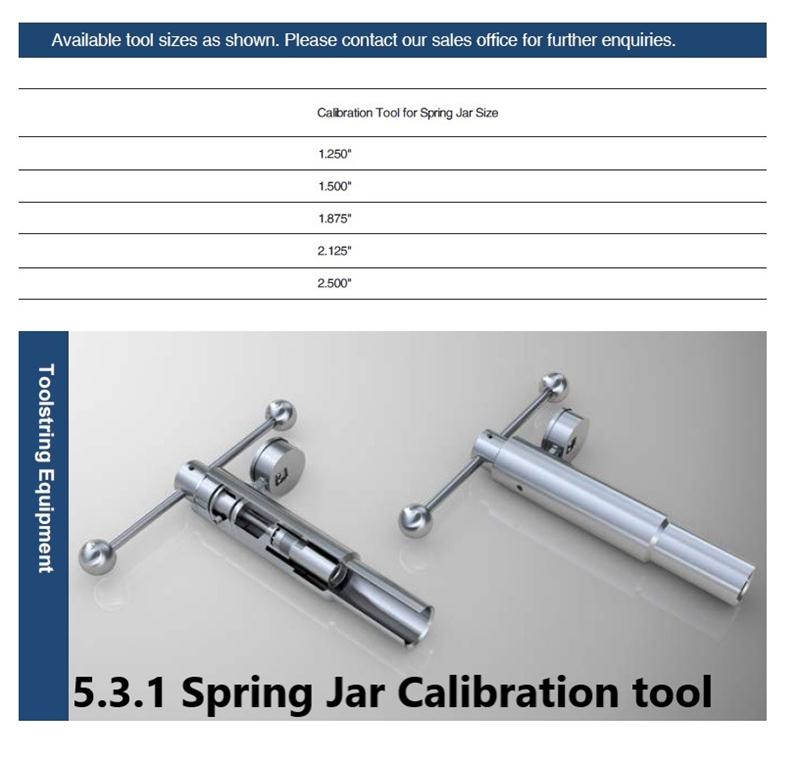 5.3.1 Spring Jar Calibration tool