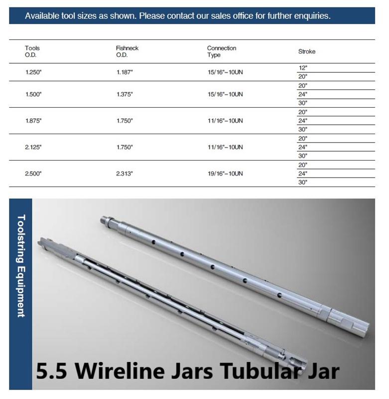 5.5 Wireline Jars Tubular Jar