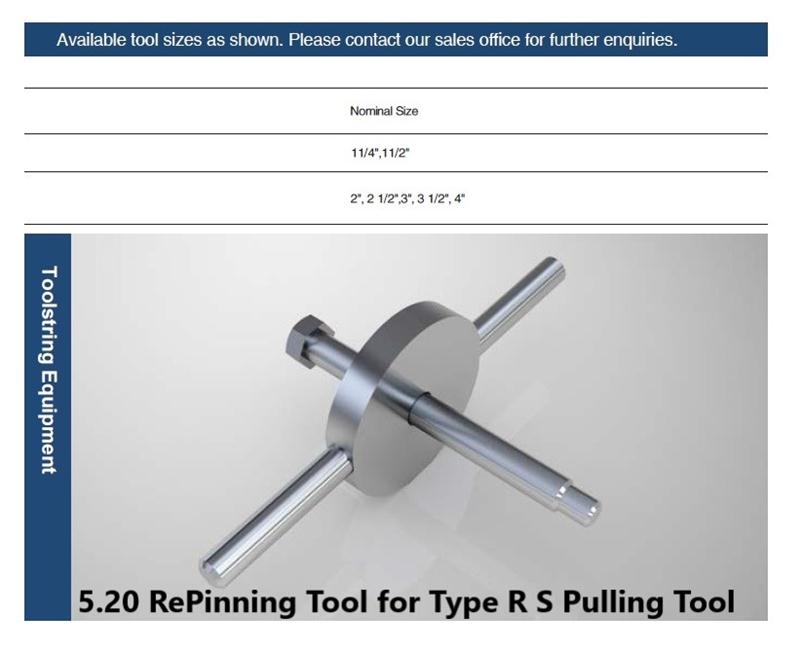 Re Pinning Tool for Type R S Pulling Tool