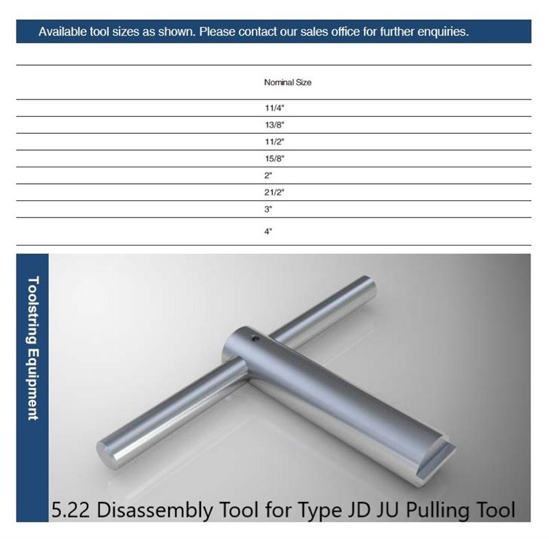 Disassembly Tool for Type JD JU Pulling Tool