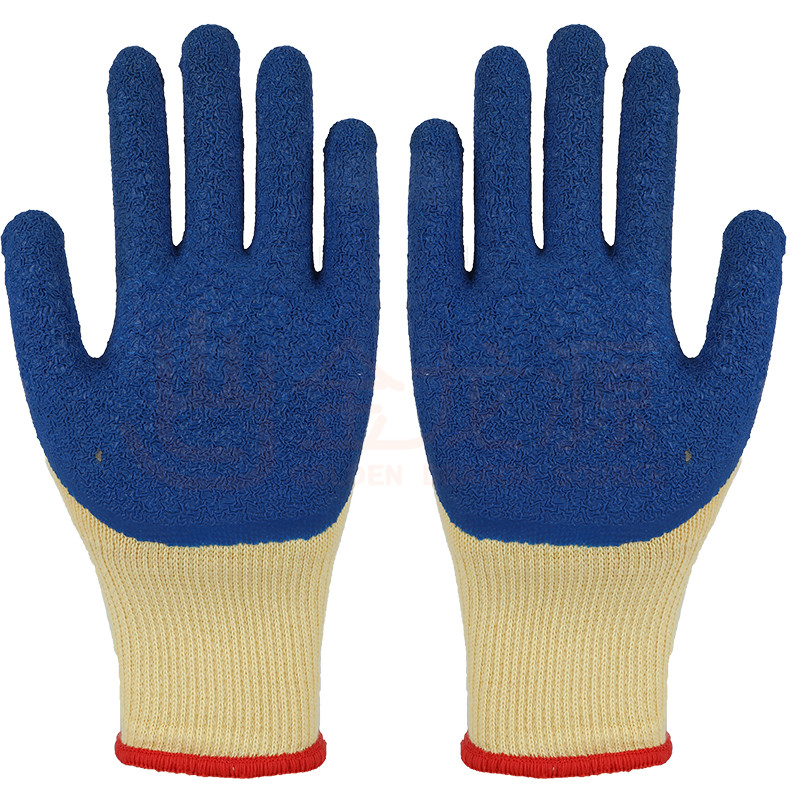 21S Cotton gloves Latex Coated...