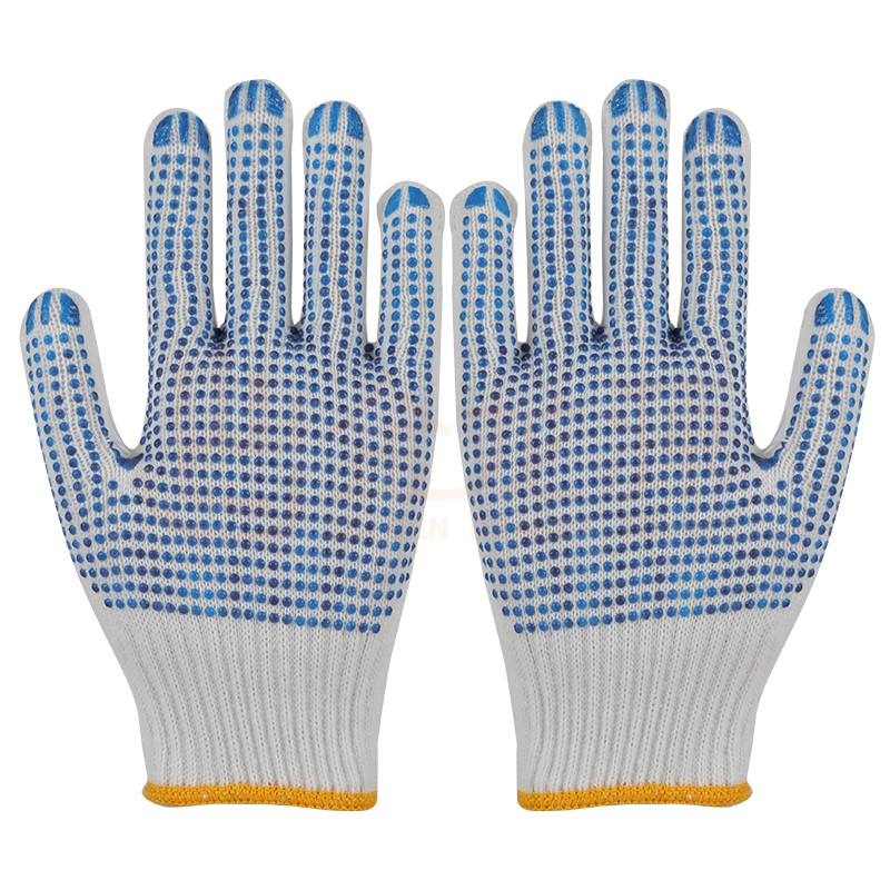 Cotton Gloves with Single PVC ...