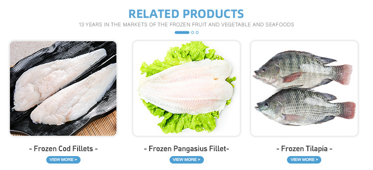 Wholesale bulk food frozen tilapia fillets Super delicious frozen fish fillets